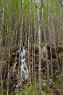 Granite Lakes trail 5/11/13 
Verticals with falls.