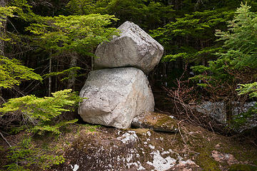 Angry Hiker proof cairn. 
Granite Lakes trail 5/11/13