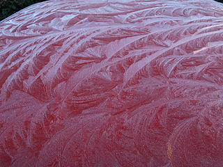 Ice Patterns On My Car