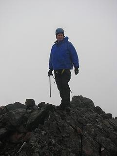 Paul on summit of Mt Deception -  Photo by Mike Collins