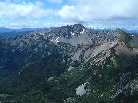 Bismark Peak as seen from the summit of Mt. Aix.