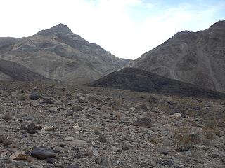 chosen ridge left of Lucky Rich Canyon