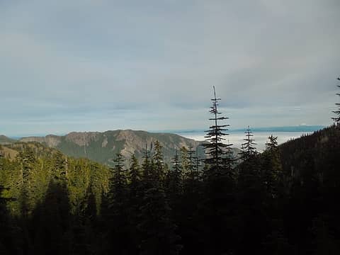 Mt Baldy Ridge to the north (not to be confused with "Baldy" next to Tyler peak in NE Olys)