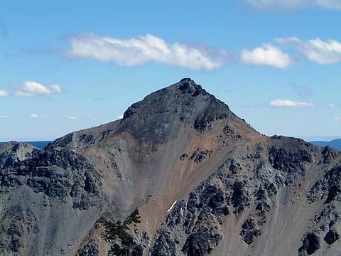 The summit of Mt. Aix as seen from Pt. 7,537 on Nelson Ridge.