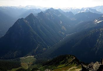 A view down the length of Silesia Ridge