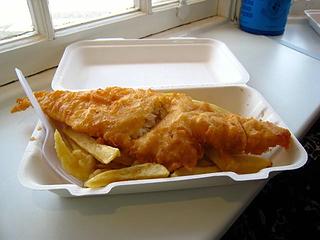 First Haddock and Chips of the trip in Mallaig