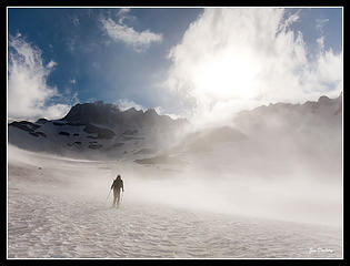 Skiing the Inter glacier