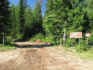 New road work on North Baldy summit road