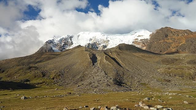 West face of Illimani from base camp