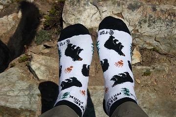 Nice hiking socks, eh?