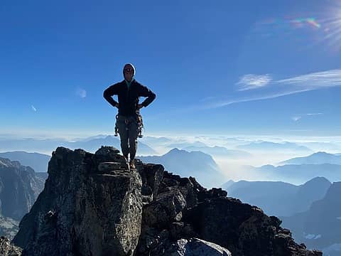 Me on the summit (photo by Talon)
