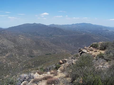 View SE to Hot Springs Mtn.