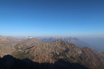 Mirror Mountain and Pk 7738 with Bonanza, Martin and the Devore Creek peaks