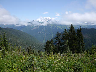 4. First views of Glacier Peak- Pilot Ridge