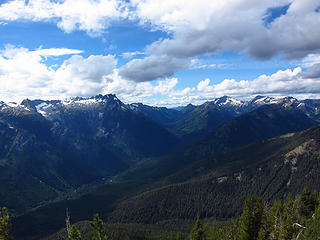View up toward Buck Creek Pass