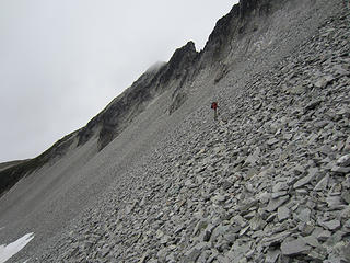 Talus hell.  Poles REQUIRED.