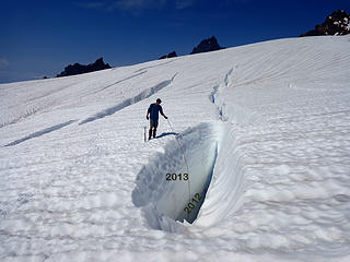Easton Glacier snow depth