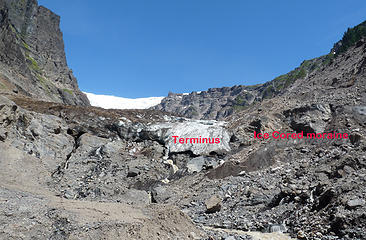 David Tucker image of terminus of Deming Glacier