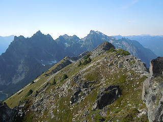 Summit ridge with Merchant behind