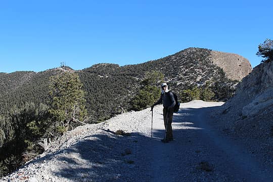 gravel road on top of the ridge