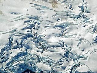 Crevasses on the Nooksack Glacier