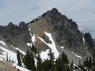 Goat Mountain and the intimidating red scree