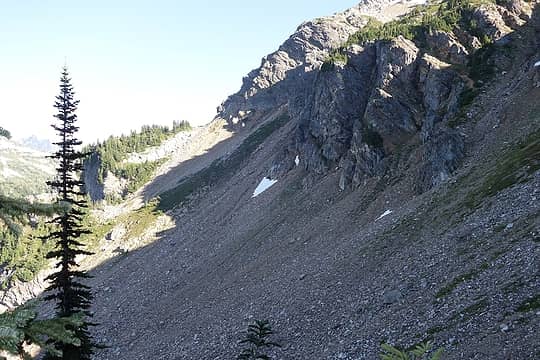 Typical terrain between Bannock Lakes and Ross Pass