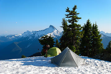 camp above Sunup Lake