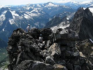 Break spot, viewed from summit