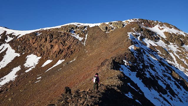Easy ridge to Twin Peaks
