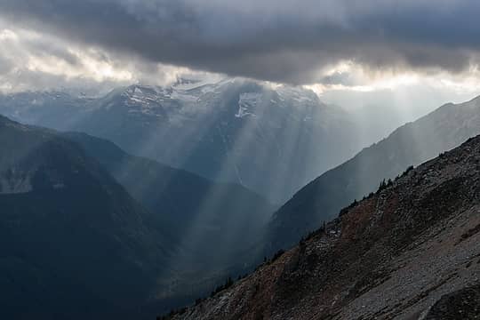 Light rays on the valley
