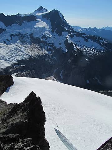 That gaper crevasse, as seen from the top.