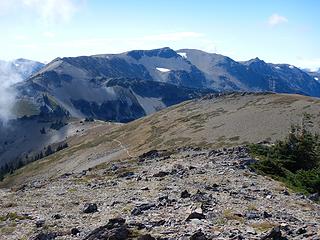Elk with false summit on the right