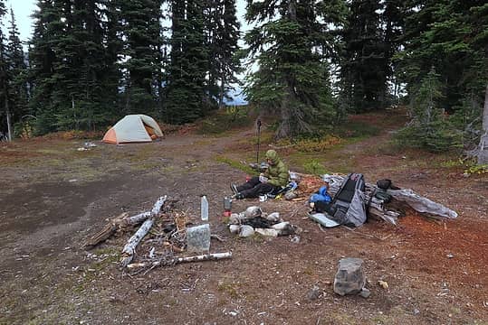 Devils Backbone Camp, photographed the next morning