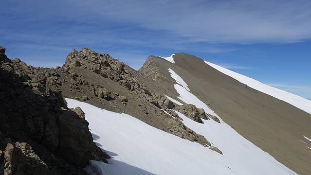Final bit of the east ridge to the summit