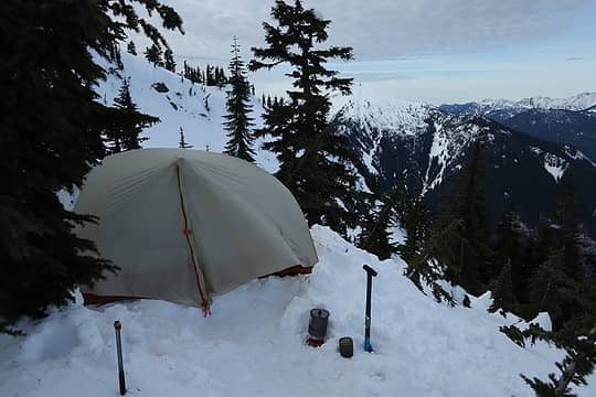Camp after digging things out the next morning.