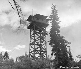 1957 second (or possibly 3rd) lookout tower on Roaring Ridge