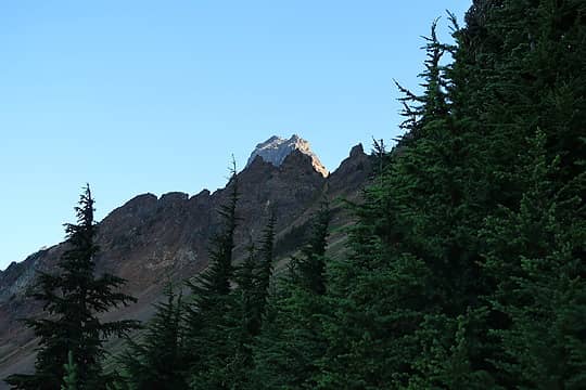 6300 ft notch and first view of American Border Peak