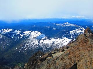 Longs Pass from summit