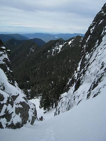 looking down the sightseeing detour gully