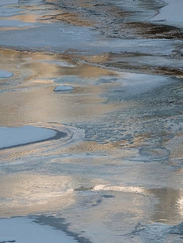 Chewuch River ice