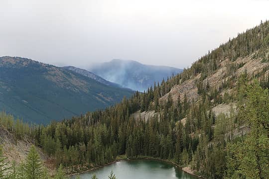 fire activity from Freds Lake