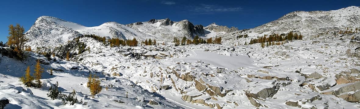 Snowy upper basin