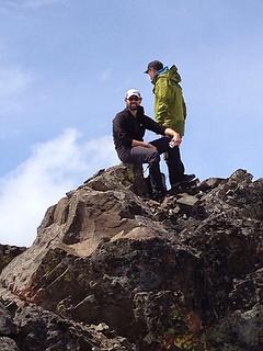 Patrick and Sergei on Bean Peak