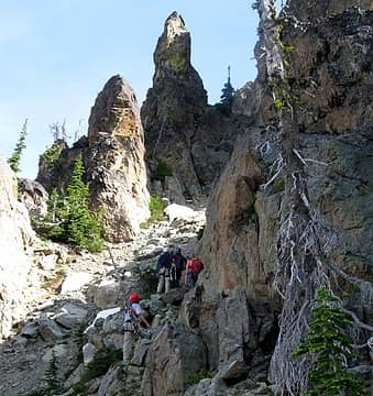 cathedral rock's main gully and phallic symbol museum