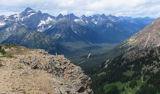 Getting lost can have its rewards: grabber views at the start of the W. Ridge...