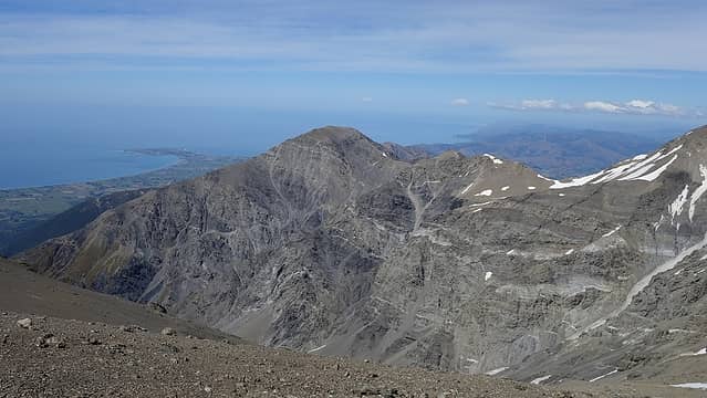 Kaikoura Peninsula viewed from the summit