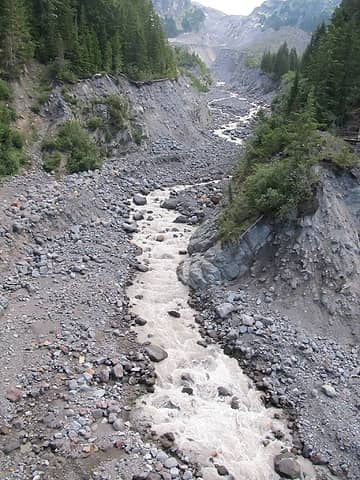 Tahoma Creek from the bridge