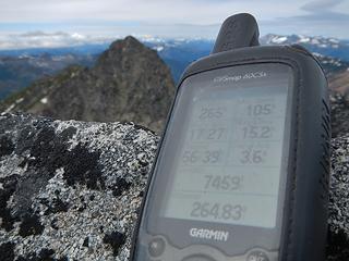 GPS south peak elevation