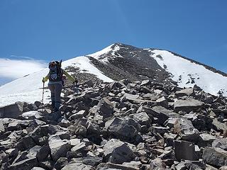 Climbing the ridge